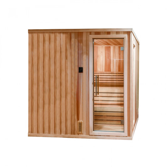 6' x 6' x 7' Tranquility Standard Prebuilt Sauna