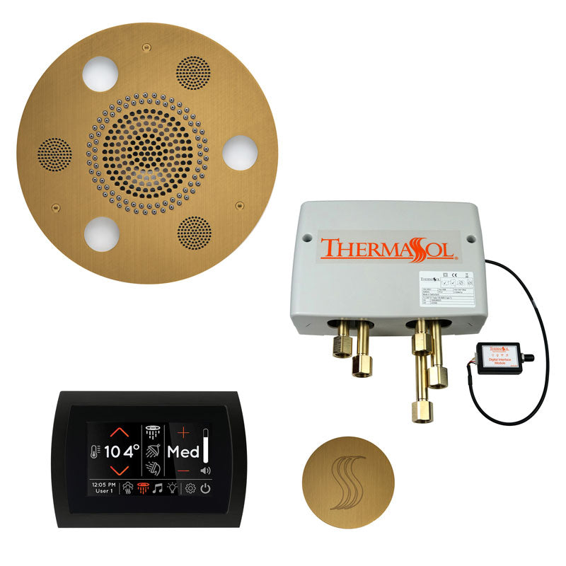 ThermaSol Round Total Wellness Steam Package with SignaTouch Control - Serene Steam & Sauna