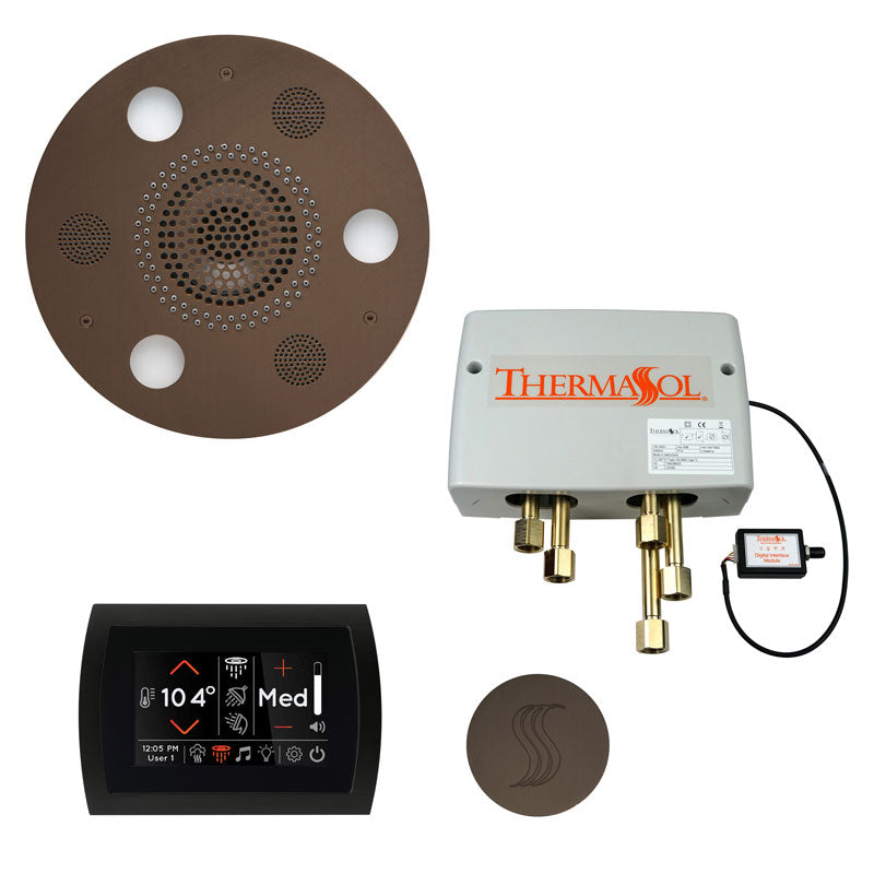 ThermaSol Round Total Wellness Steam Package with SignaTouch Control - Serene Steam & Sauna