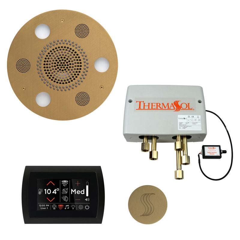 ThermaSol Round Total Wellness Steam Package with SignaTouch Control - Serene Steam & Sauna