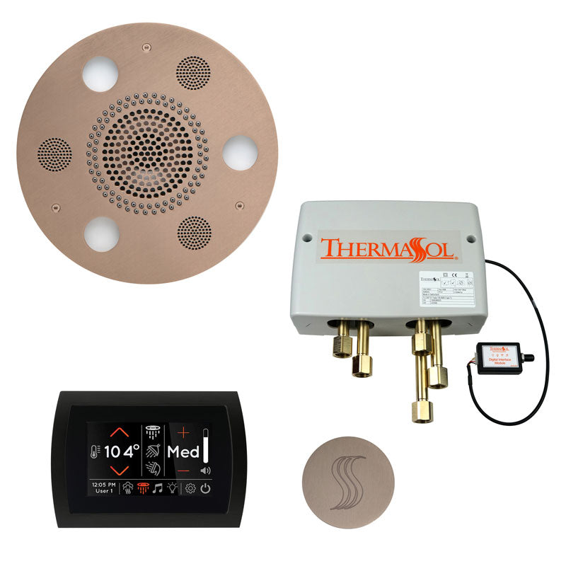 ThermaSol Round Total Wellness Steam Package with SignaTouch Control - Serene Steam & Sauna