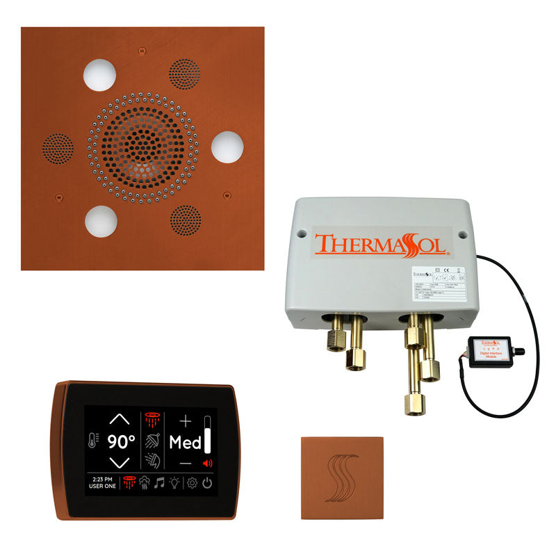 ThermaSol Square Total Wellness Steam Package with SignaTouch Control - Serene Steam & Sauna