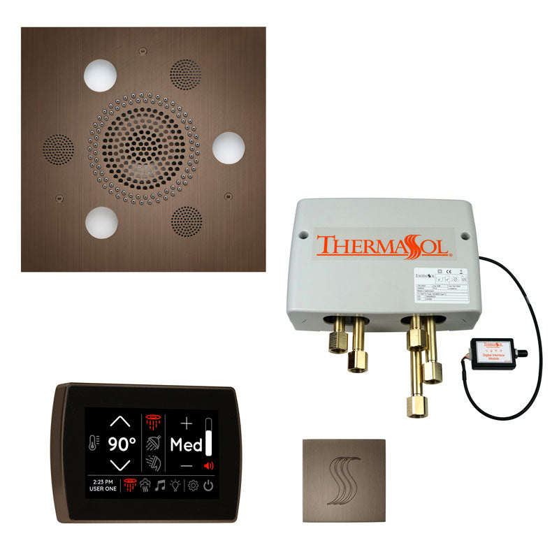 ThermaSol Square Total Wellness Steam Package with SignaTouch Control - Serene Steam & Sauna