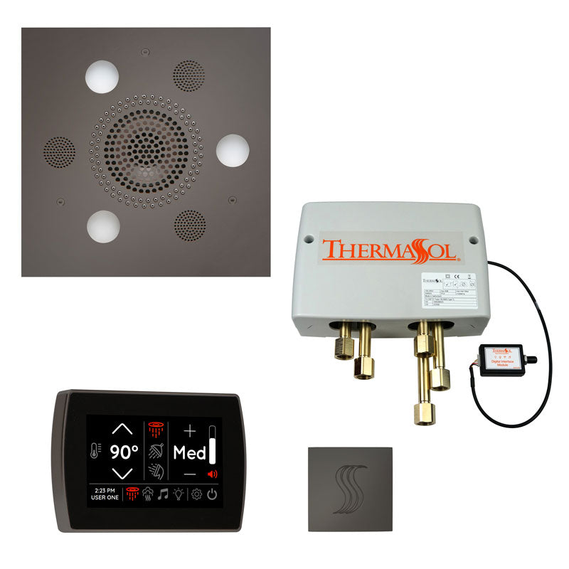 ThermaSol Square Total Wellness Steam Package with SignaTouch Control - Serene Steam & Sauna