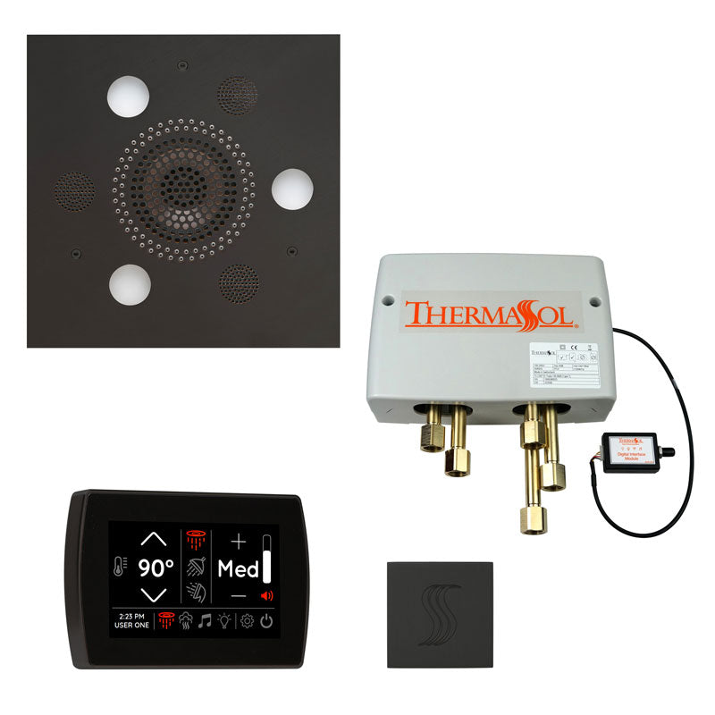 ThermaSol Square Total Wellness Steam Package with SignaTouch Control - Serene Steam & Sauna