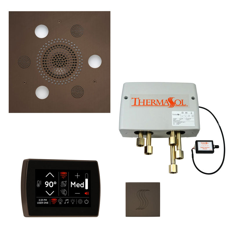 ThermaSol Square Total Wellness Steam Package with SignaTouch Control - Serene Steam & Sauna