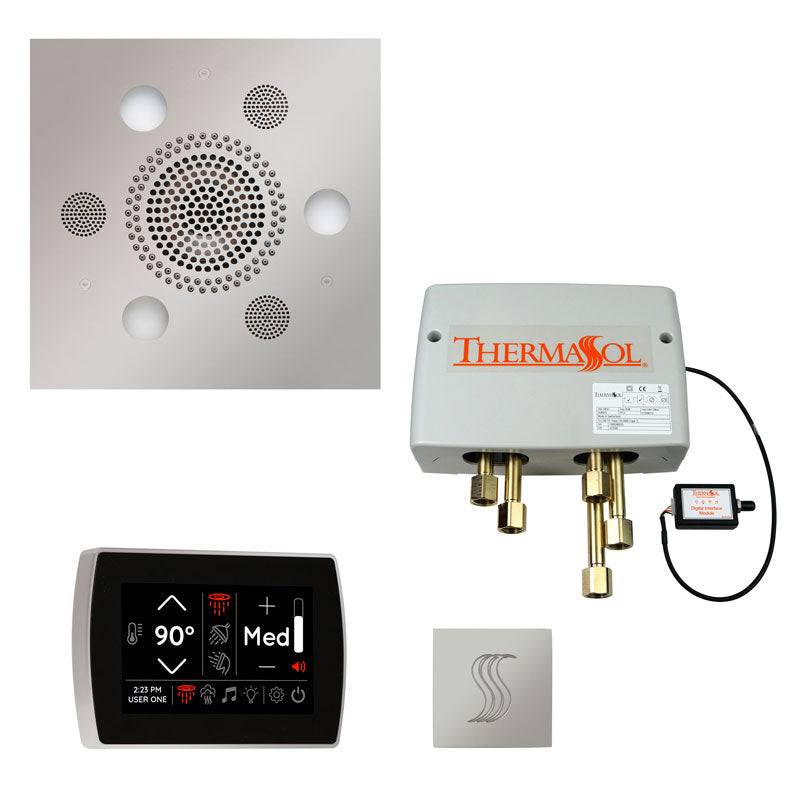 ThermaSol Square Total Wellness Steam Package with SignaTouch Control - Serene Steam & Sauna