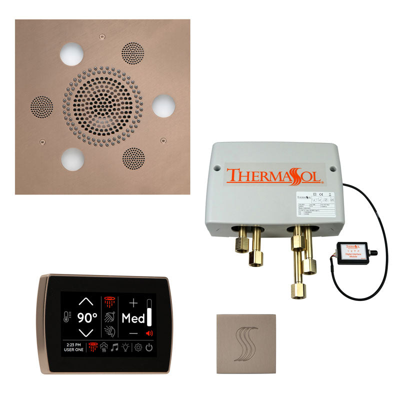 ThermaSol Square Total Wellness Steam Package with SignaTouch Control - Serene Steam & Sauna