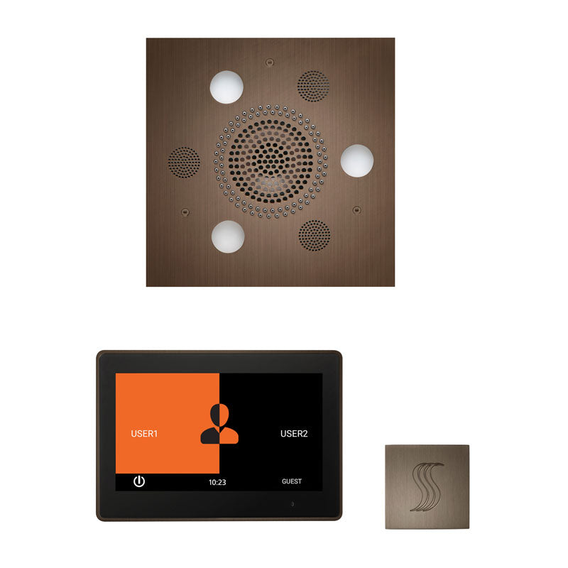 ThermaSol Square Wellness Steam Package with ThermaTouch 10'' Control - Serene Steam & Sauna