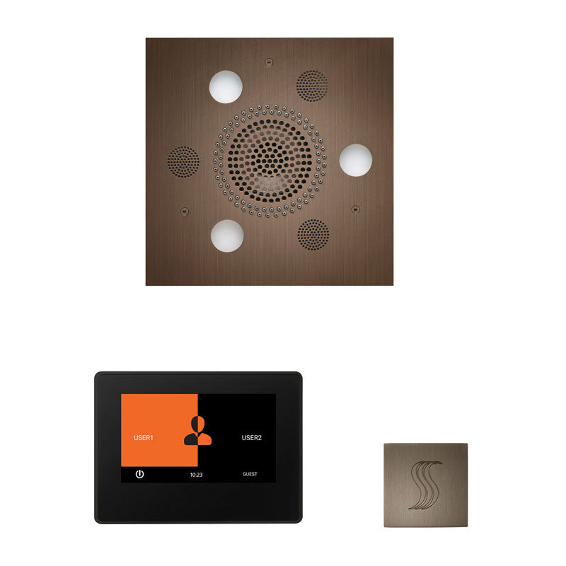 ThermaSol Square Wellness Steam Package with ThermaTouch 7'' Control - Serene Steam & Sauna